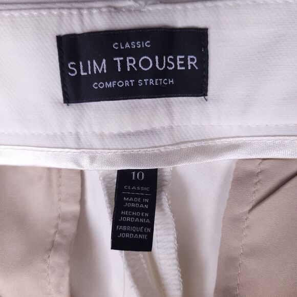 White House Black Market Straight Leg White Dress Pants - Picture 6 of 9